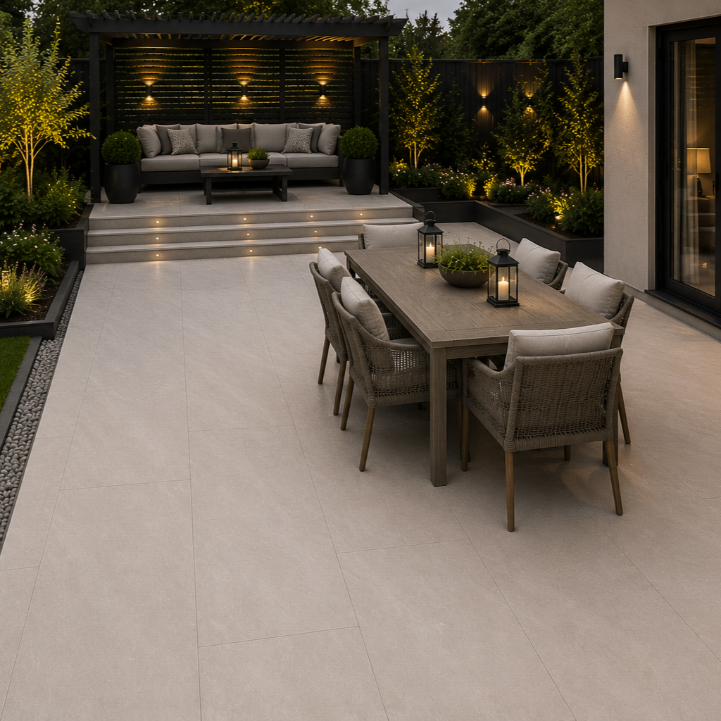 Acmite Beige Porcelain Paving Slab 900x600 20mm