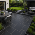 Black Limestone Mixed Paving Slab 22mm