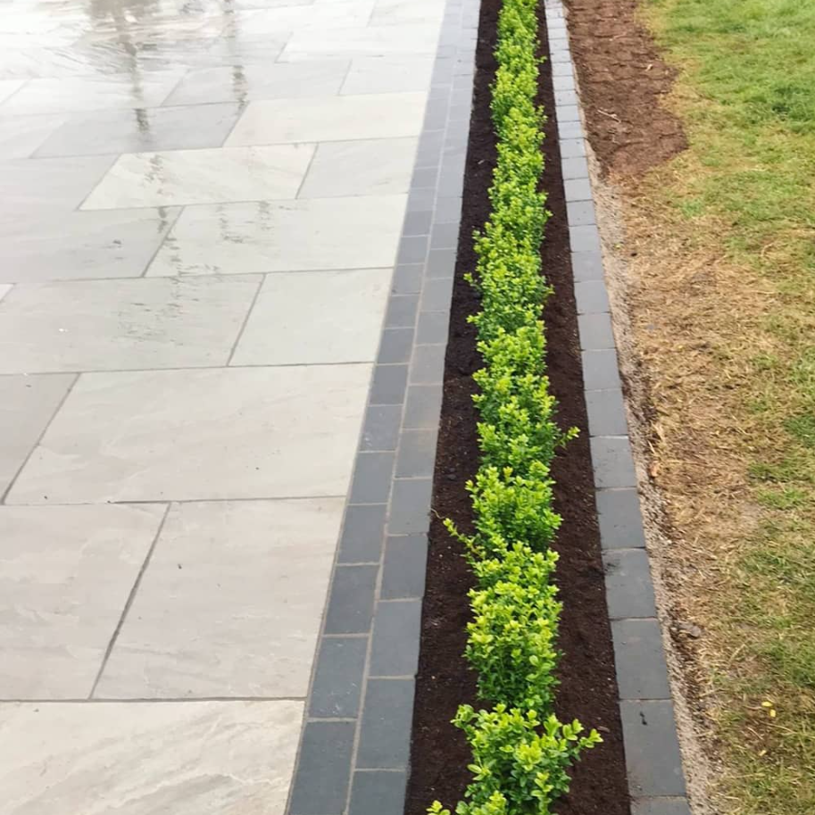 Black Limestone Cobble Setts 200x100 35-55mm