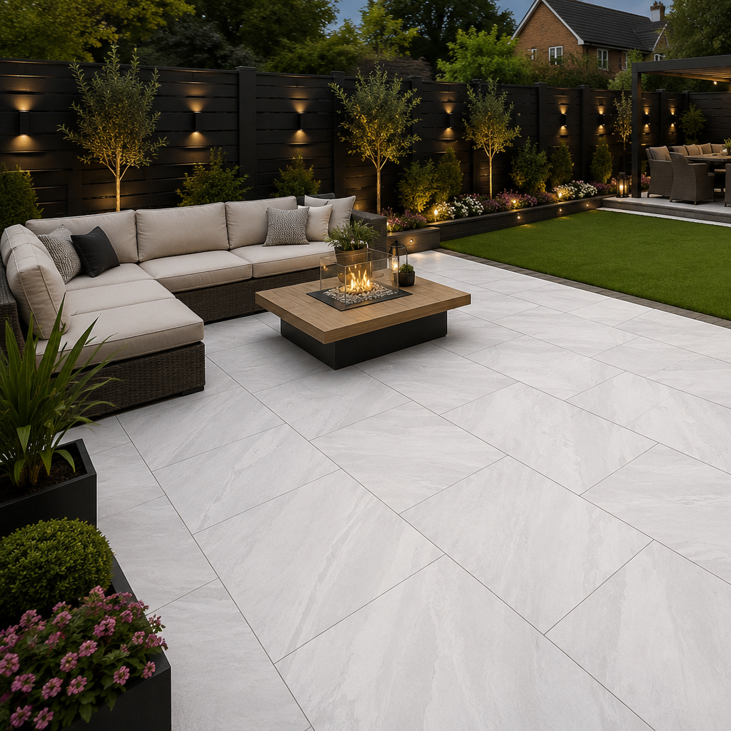 Crossover White Porcelain Paving Slab 900x600 – 20mm
