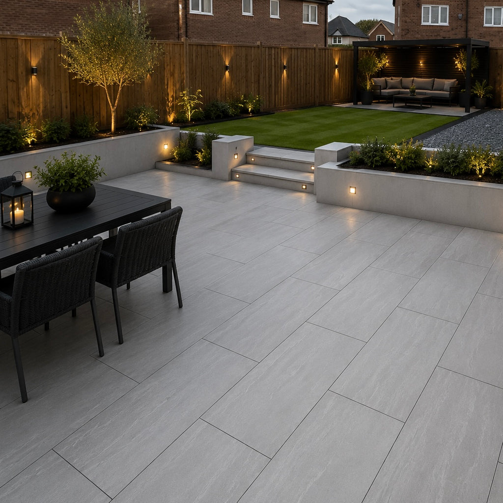 Kandla Grey Natural Porcelain Paving Slab 900x600 20mm