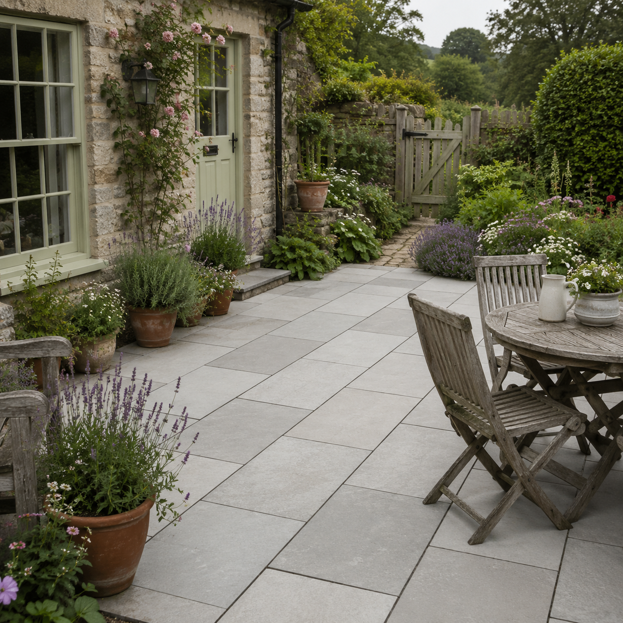 Grey Limestone 900x600 Paving Slab 22mm