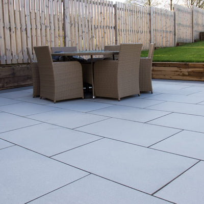 Kandla Grey Smooth Porcelain Paving Slab 900x600 20mm