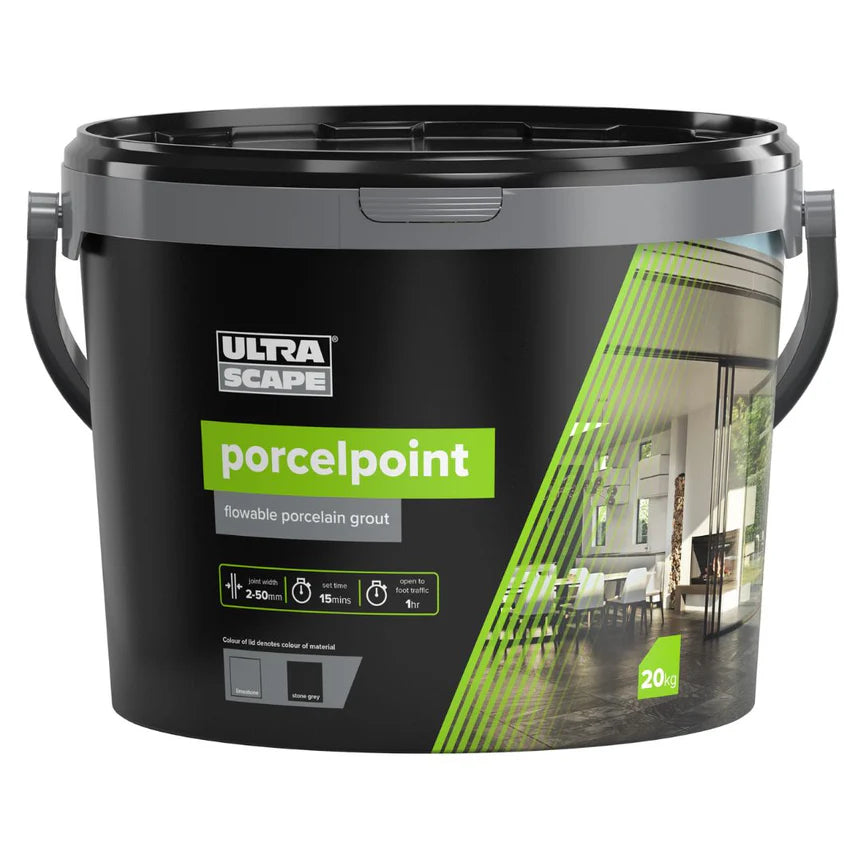 Porcelpoint: porcelain flowable grout