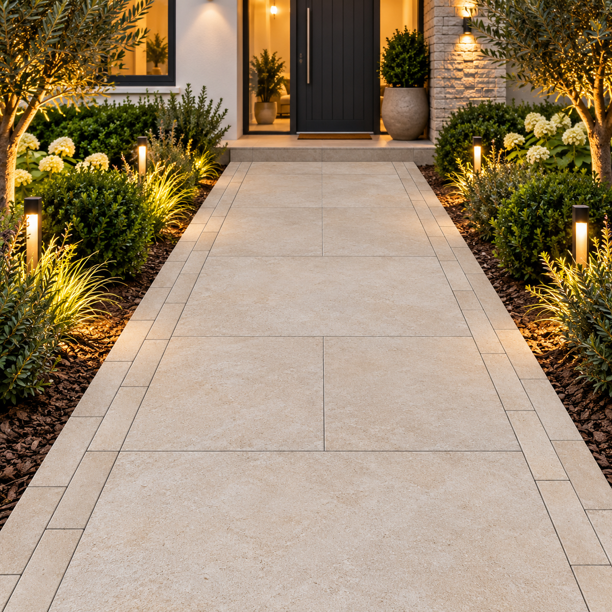 Saba Beige Egyptian Limestone Porcelain Paving 900x600 20mm