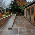 Autumn Brown Mixed Sandstone Paving Slab 20mm