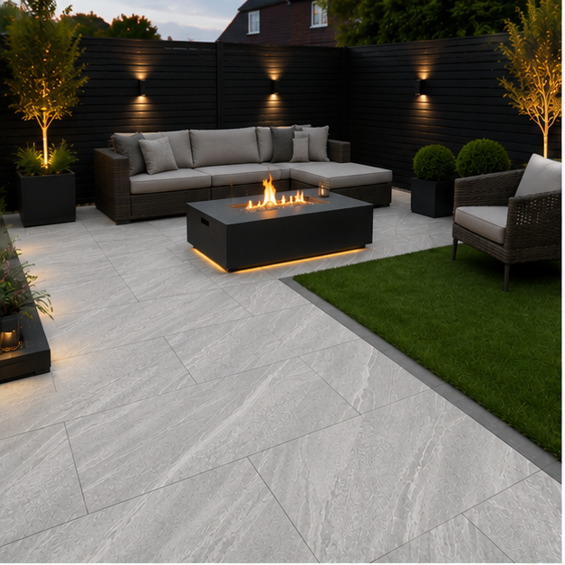 Crossover Grey Porcelain Paving Slab 900x600 – 20mm