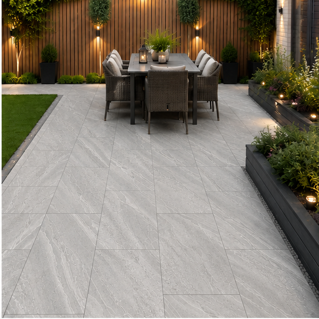 Crossover Grey Porcelain Paving Slab 900x600 – 20mm