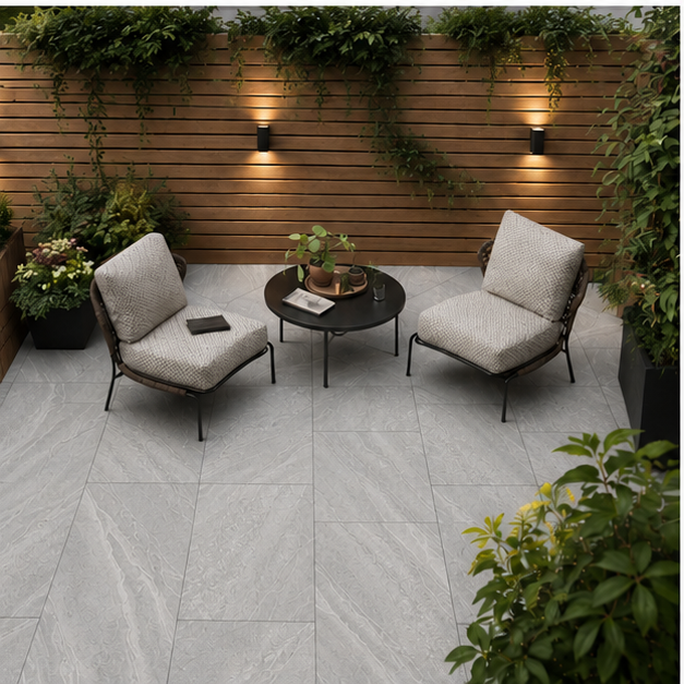 Crossover Grey Porcelain Paving Slab 900x600 – 20mm