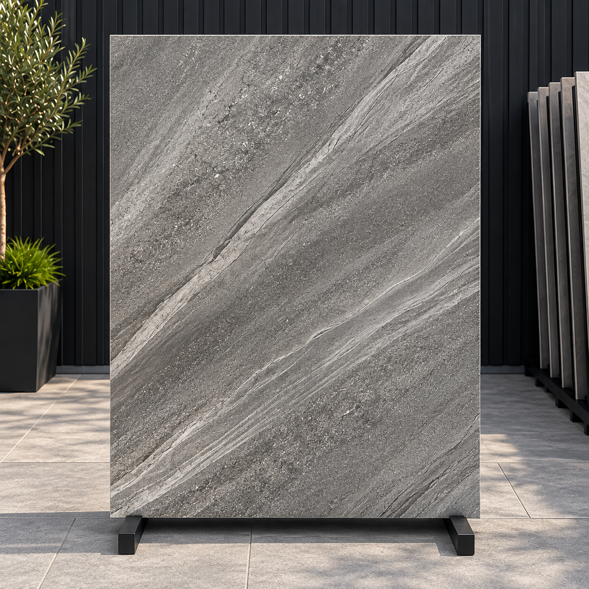 Crossover Grey Porcelain Paving Slab 900x600 – 20mm