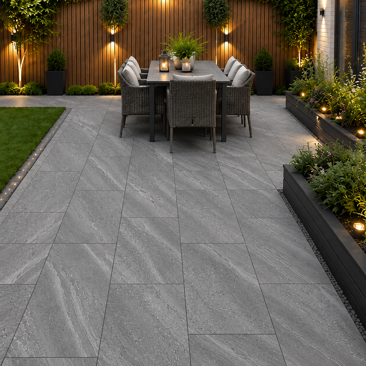Crossover Grey Porcelain Paving Slab 900x600 – 20mm