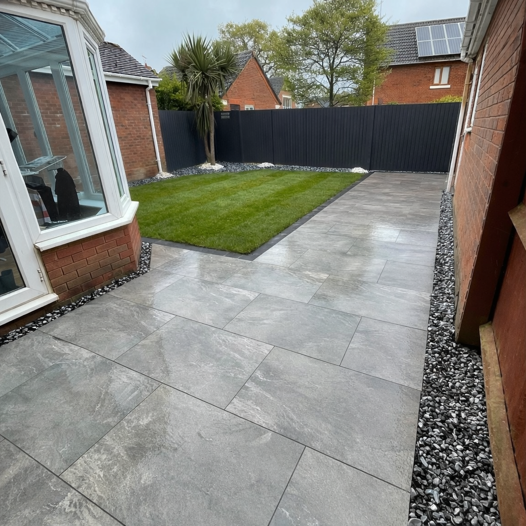 Earthcore Grey Porcelain Paving Slab 900x600 20mm
