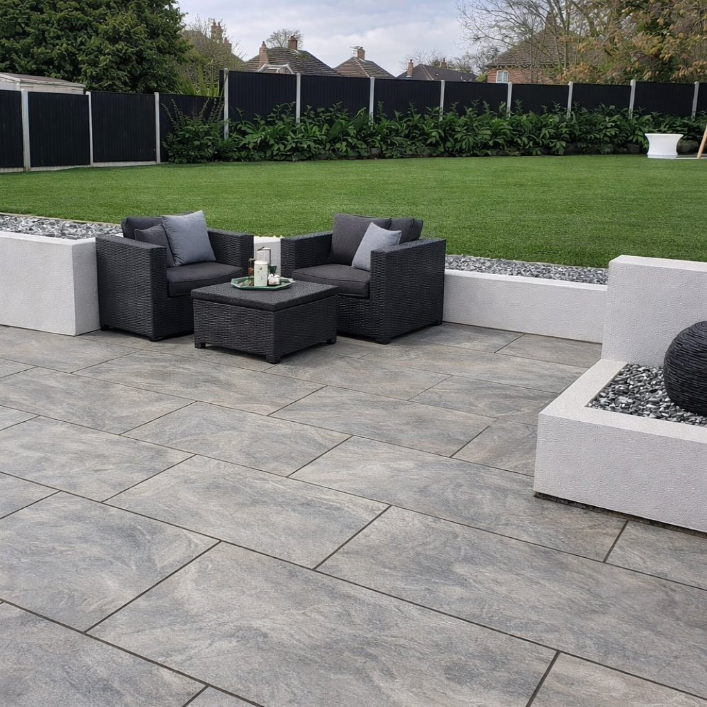 Earthcore Grey Porcelain Paving Slab 900x600 20mm