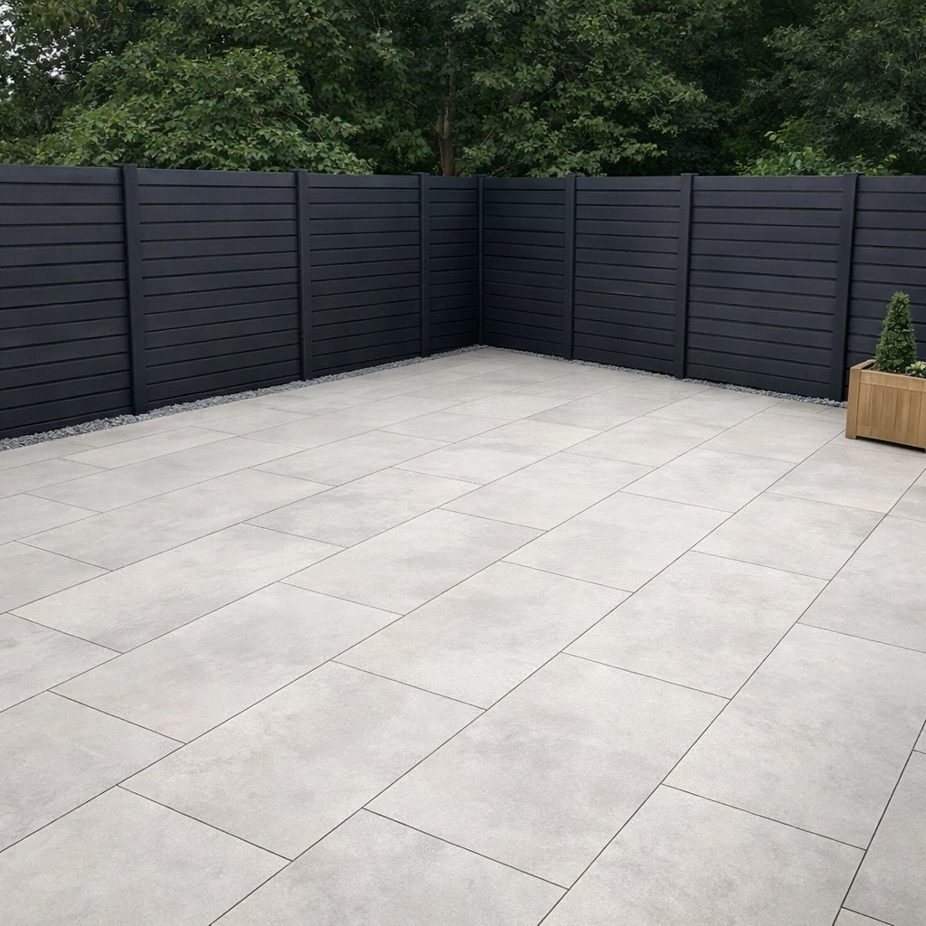 Hammer Stone Grey Porcelain Paving Slab 900x600 20mm