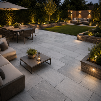 Kandla Grey 900x600 Sandstone Paving Slab 22mm