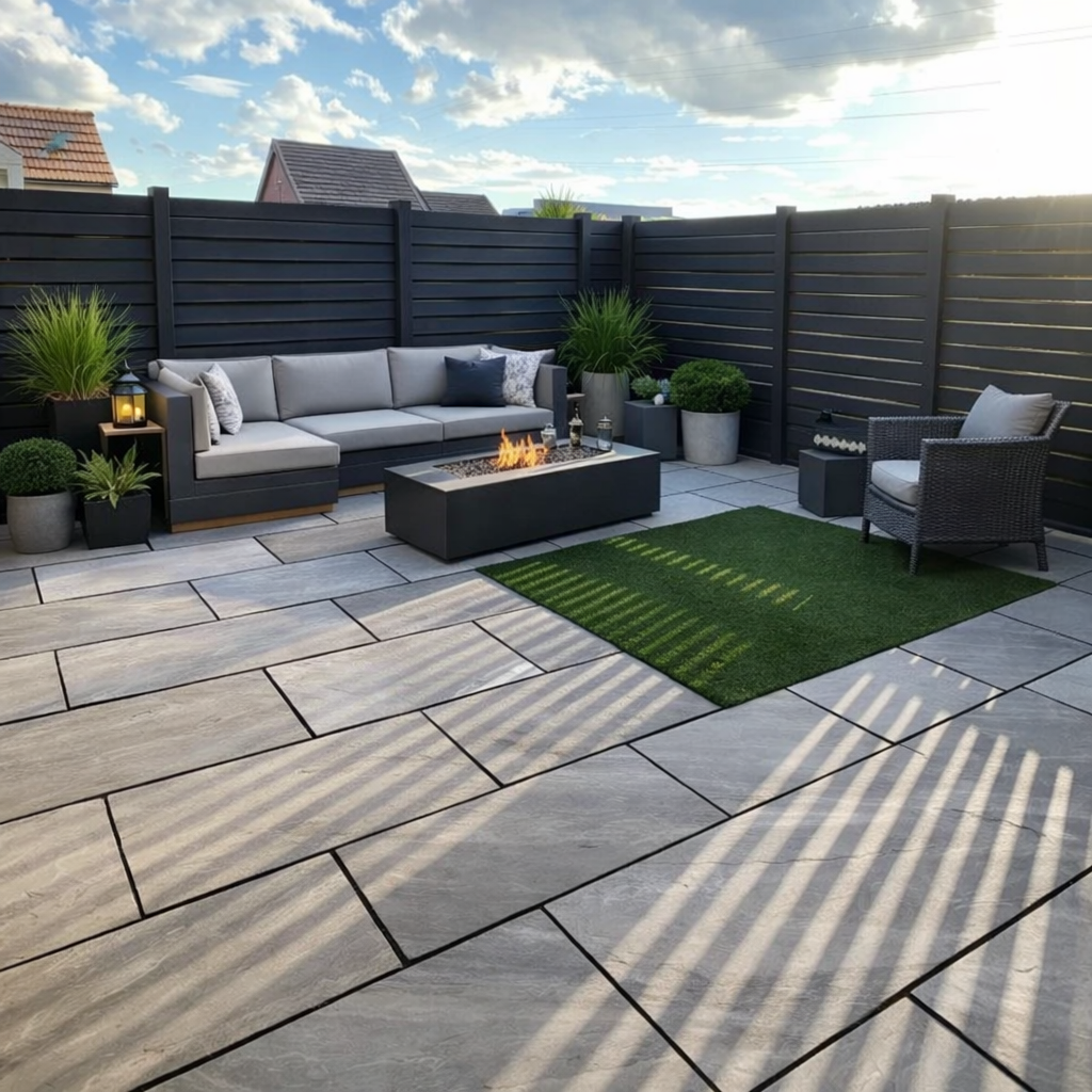 Kandla Grey 900x600 Sandstone Paving Slab