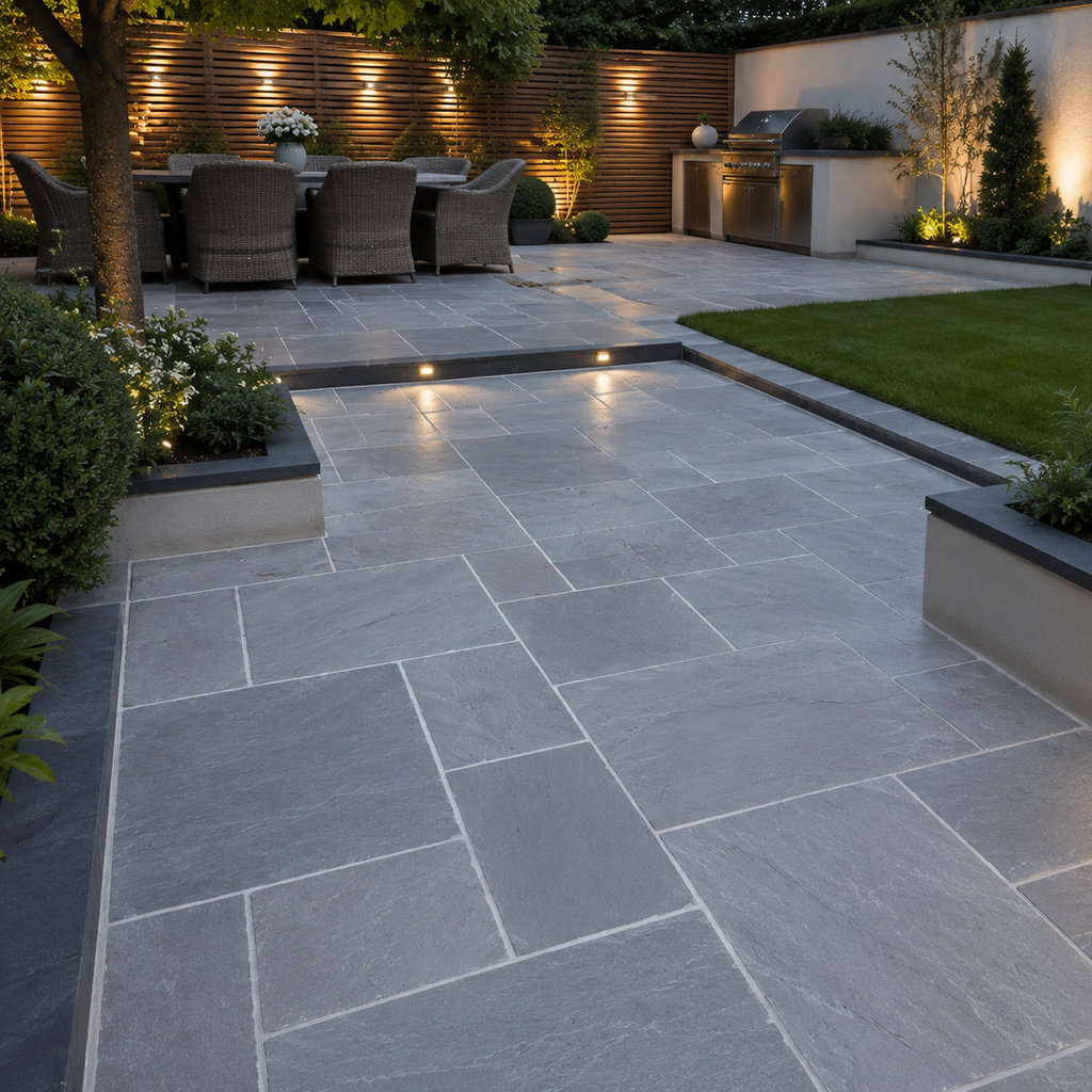 Kandla Grey Mixed Sandstone Paving Slab 22mm