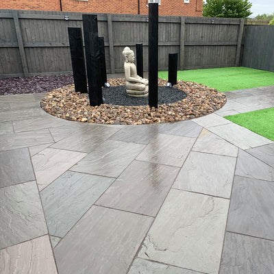 Kandla Grey 900x600 Sandstone Paving Slab 22mm