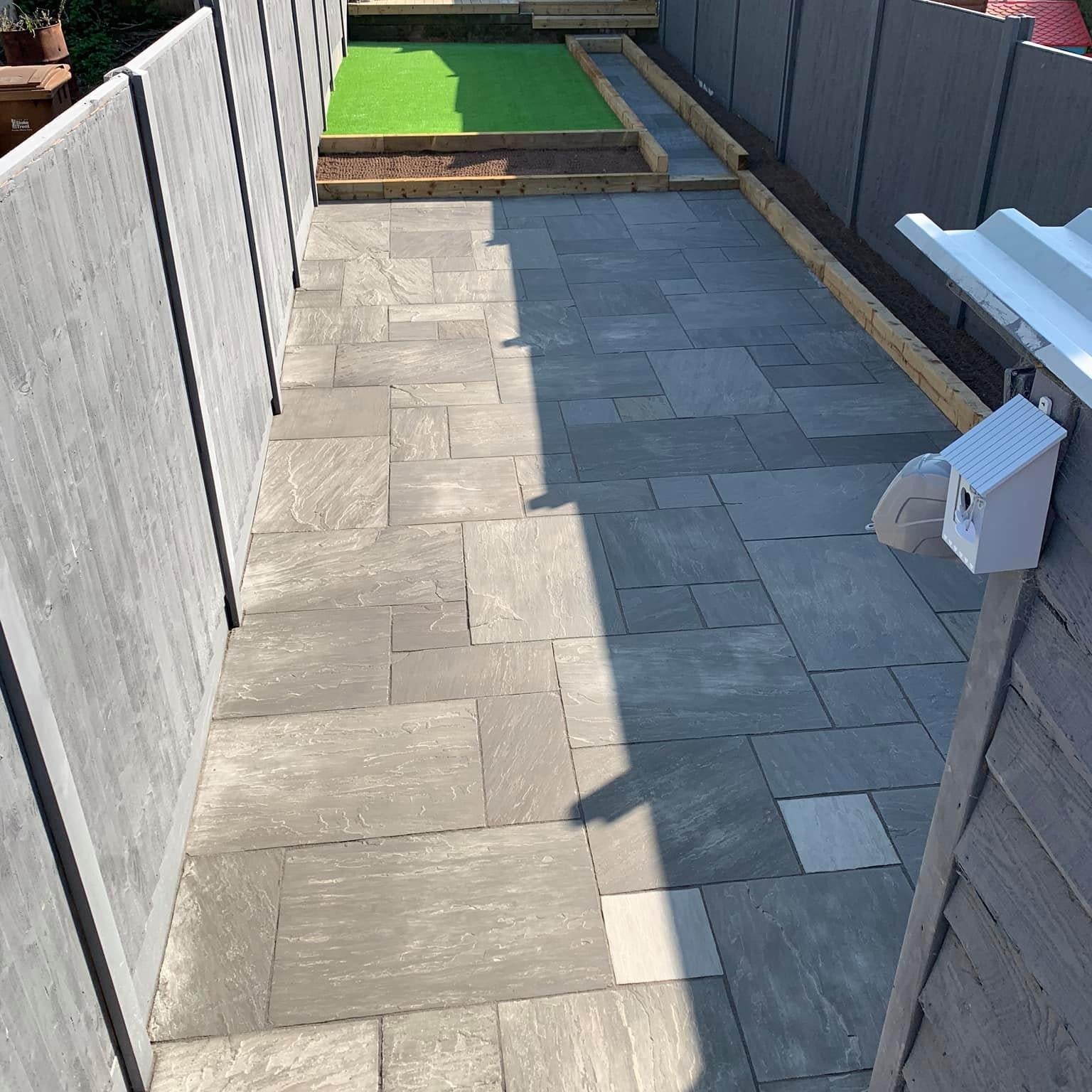 Kandla Grey Mixed Sandstone Paving Slab 22mm