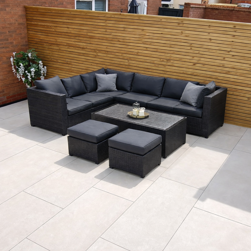 Quartz White Porcelain Paving Slab 900x600 20mm