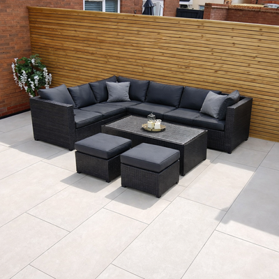 Quartz White Porcelain Paving Slab 1200x600 20mm