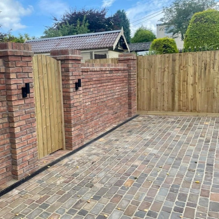 Raj Green Cobble Setts 100x100 35-55mm