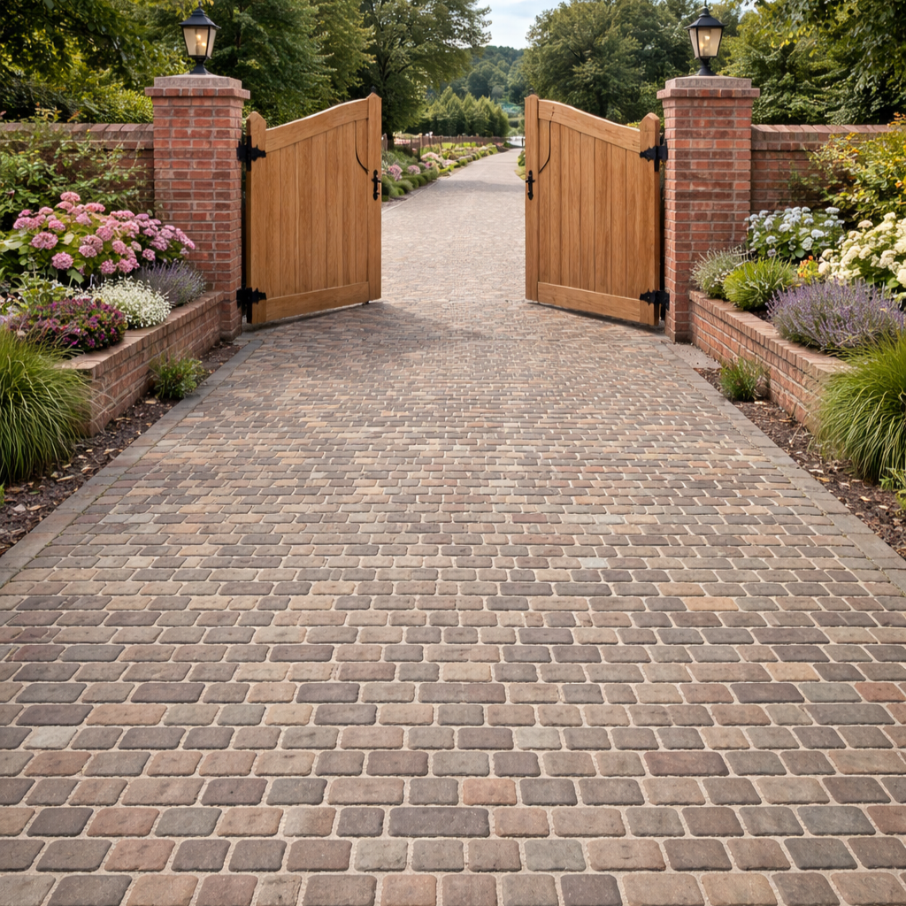 Raj Green Cobble Setts 200x100 35-55mm
