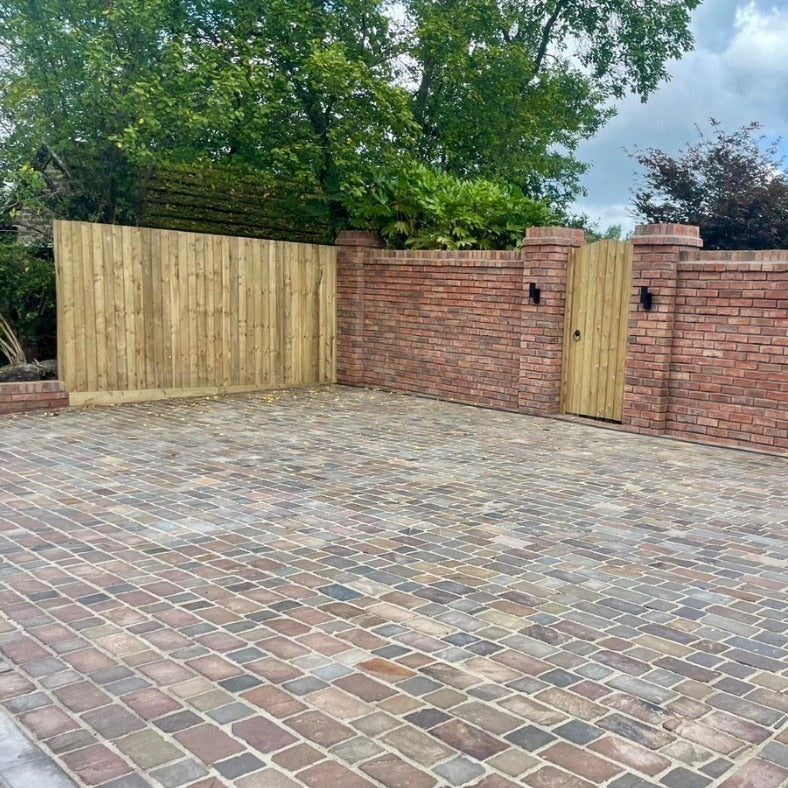 Raj Green Cobble Setts 200x100 35-55mm