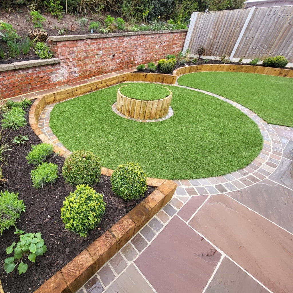 Raj Green Cobble Setts 100x100 35-55mm
