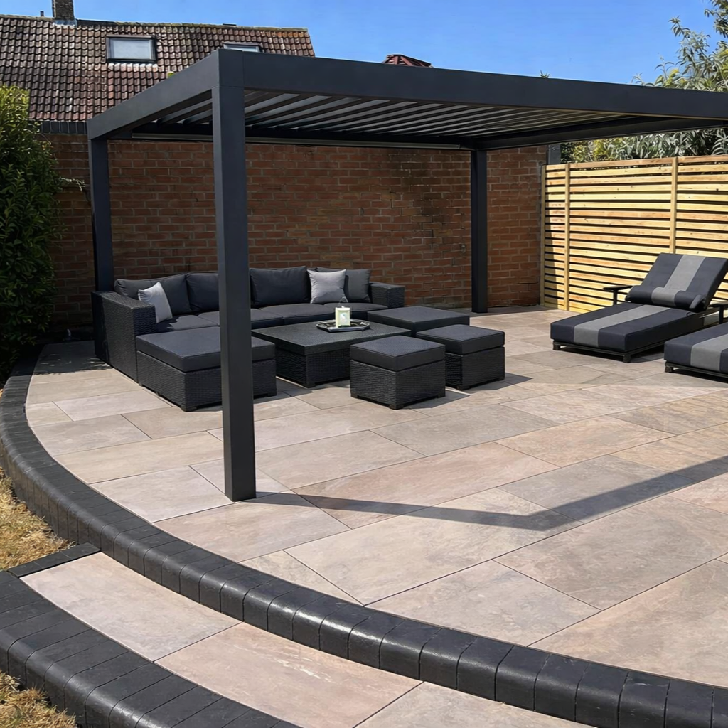 Raj Green Porcelain Paving Slab 900x600 20mm