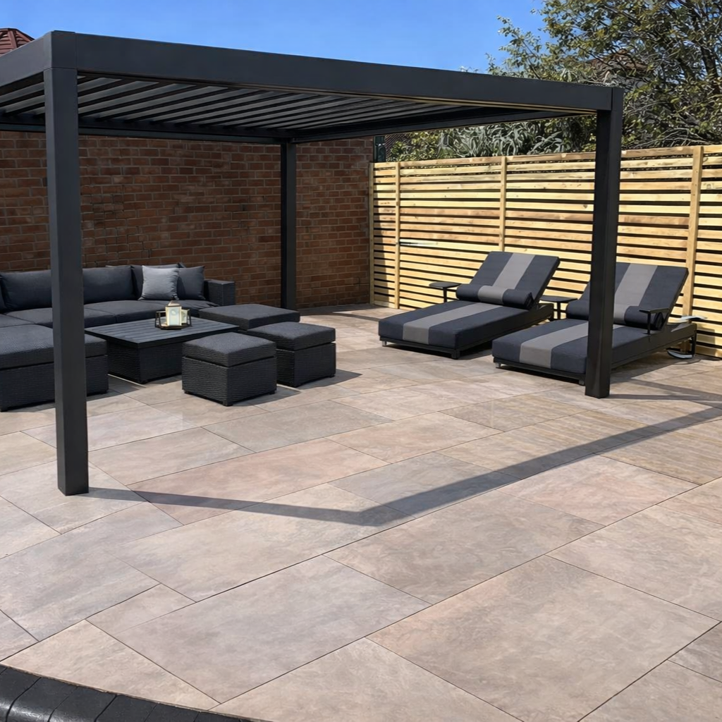 Raj Green Porcelain Paving Slab 900x600 20mm