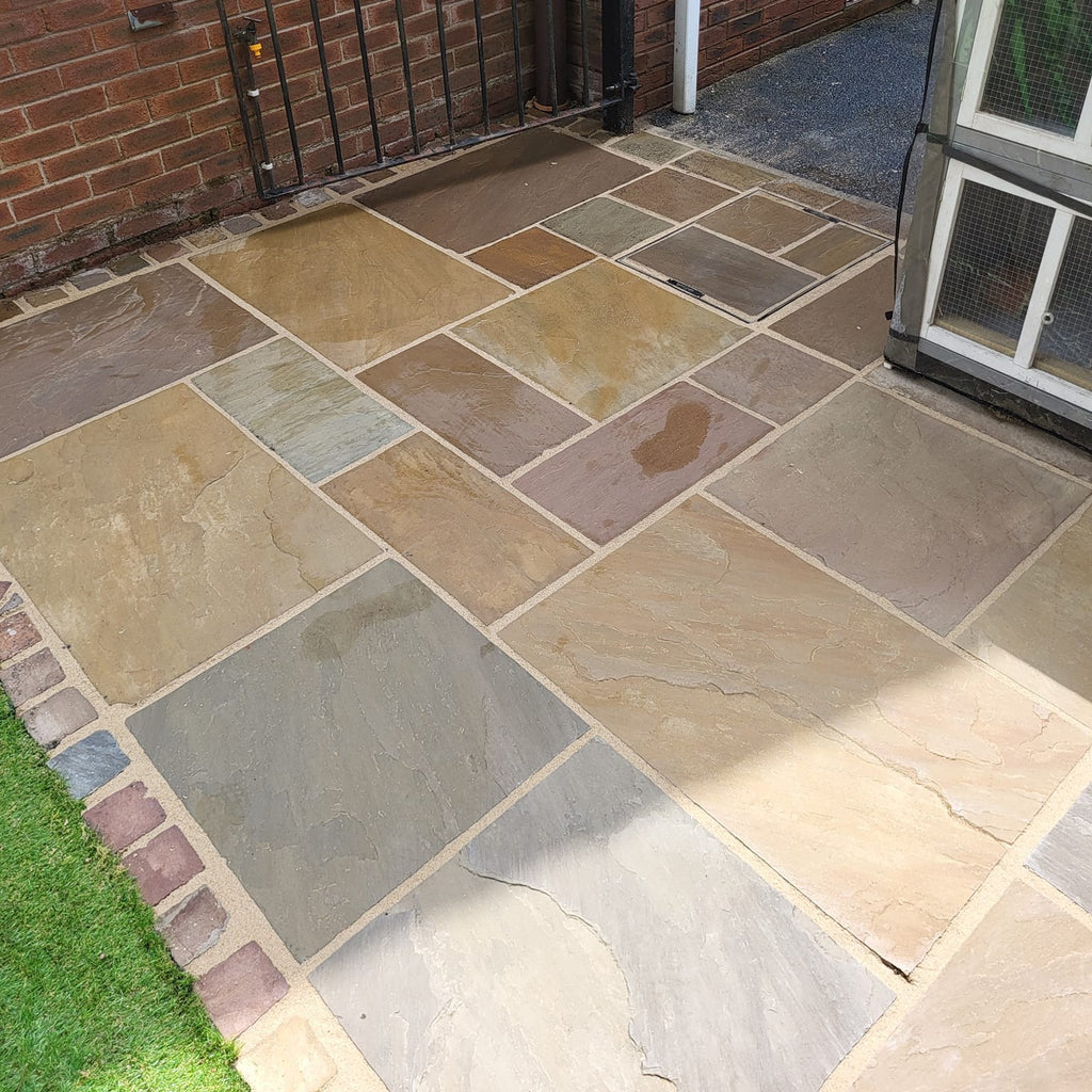 Rippon Buff Mixed Sandstone Paving Slab 20mm